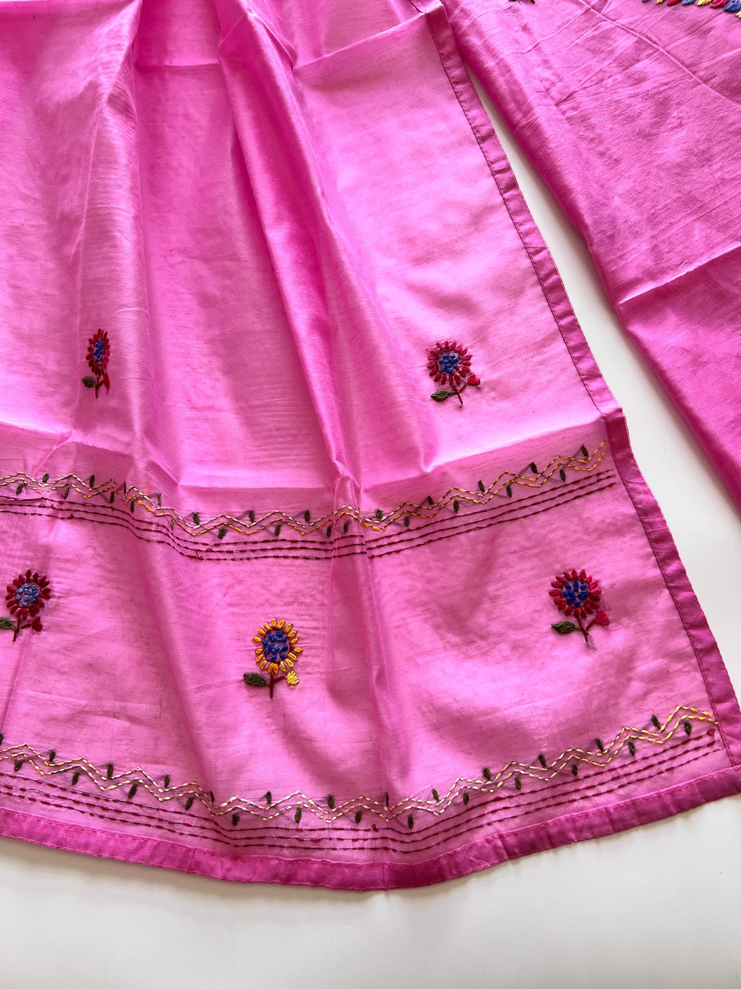 Knot embroidery Unstitched suit material