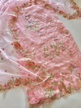 Full Embroidered Organza Un-stitched Suit set