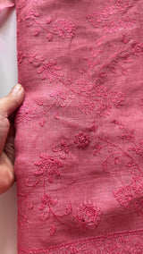 Pure Linen embroidered premium unstitched dress material