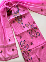 Knot embroidery Unstitched suit material
