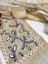 Khadi cotton embroidery Designer Unstitched suit