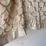 Golden Banarasi dupatta with tassels