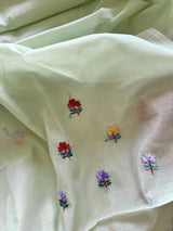 Knot embroidery Unstitched suit material