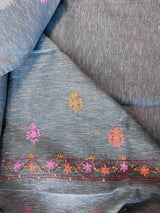 Chanderi knot embroidery Unstitched suit material