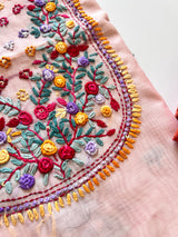 Knot embroidery Unstitched suit material