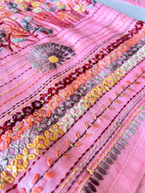 Knot embroidery Unstitched suit material 2 pc
