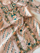 Phulkari embroidery Unstitched suit material