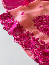 Peach Pink Embroidered Unstitched Suit