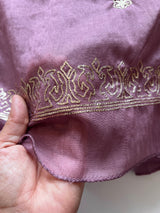 Mul Chanderi dress material unstitched Suit set