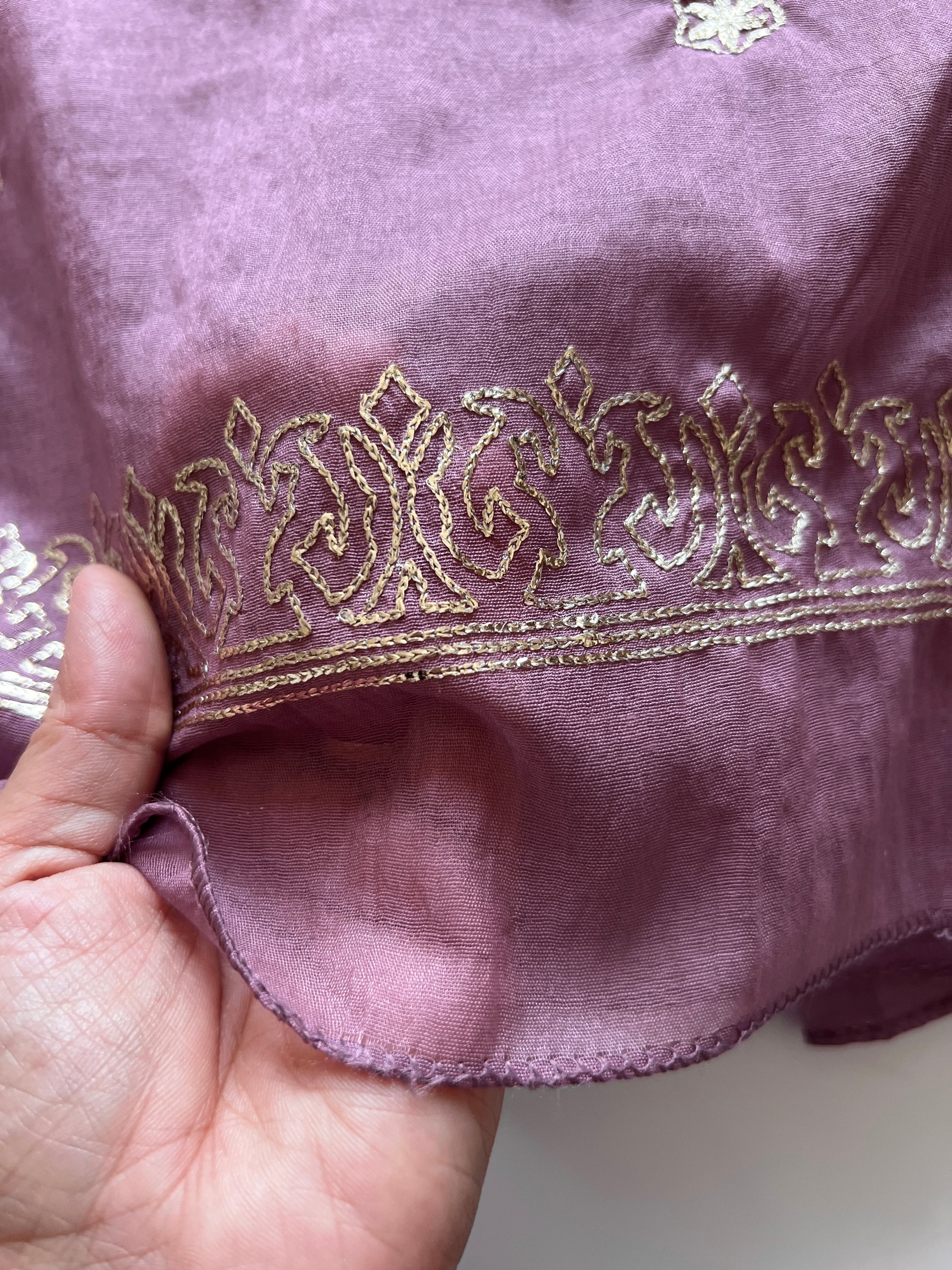 Mul Chanderi dress material unstitched Suit set