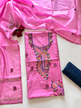 Knot embroidery Unstitched suit material