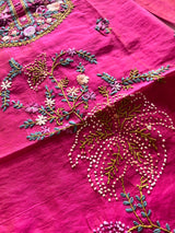 Knot embroidery Unstitched suit material