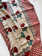Original Handblock Ajrakh print on Modal fabric Unstitched suit set