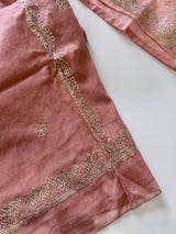 Mul Chanderi dress material unstitched Suit set