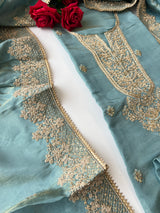 Tissue Russian Silk Dress Material