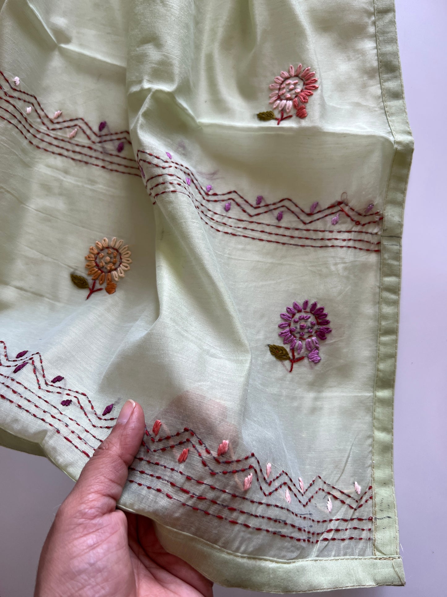 Knot embroidery Unstitched suit material
