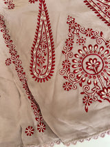 Laal Dhaga kurta embroidery Unstitched suit on Mouse color