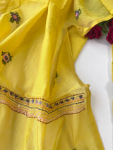 Chanderi knot embroidery Unstitched suit material