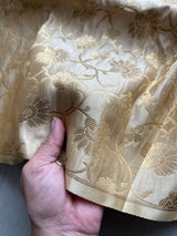 Golden Banarasi Brocade fabric