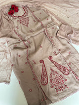 Laal Dhaga kurta embroidery Unstitched suit on Mouse color