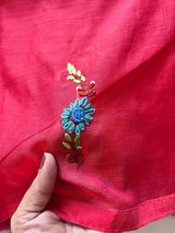 Knot embroidery Unstitched suit material 2 pc