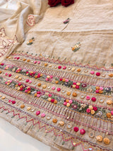 Khadi cotton knot embroidery Unstitched suit