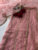 Designer Georgette Embroidered Unstitched Suit set