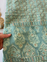 Designer Georgette Embroidered Unstitched Suit set