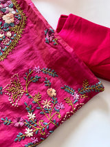 Knot embroidery Unstitched suit material