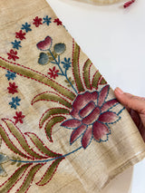 Khadi cotton embroidery Designer Unstitched suit