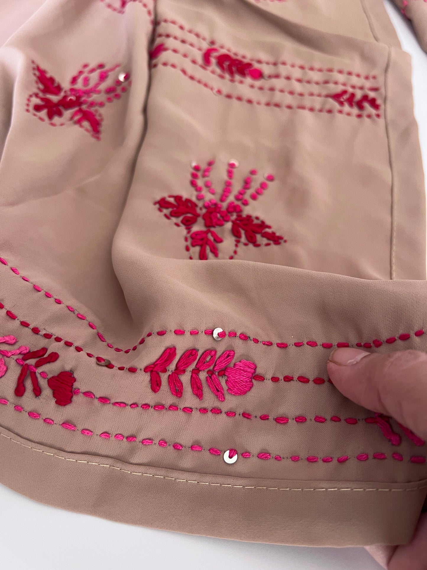 Knot Embroidery Unstitched suit set 3 pc