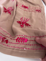 Knot Embroidery Unstitched suit set 3 pc