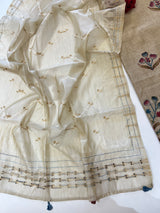 Khadi cotton embroidery Designer Unstitched suit
