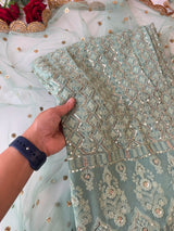 Designer Georgette Embroidered Unstitched Suit set