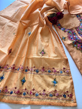 Knot embroidery Unstitched suit material