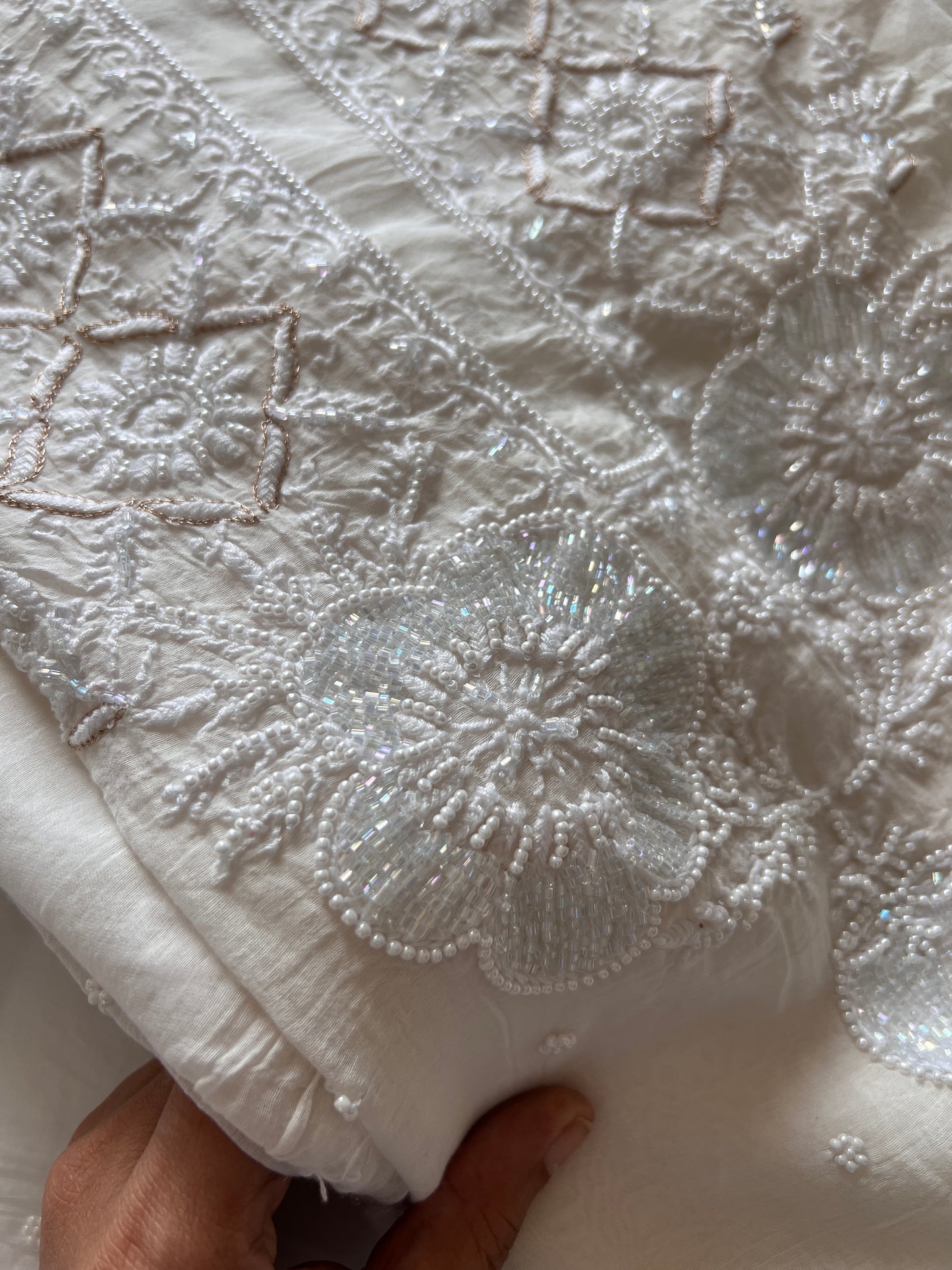 Pure lucknowi Mul handwork chikankari Kurta Dupatta set