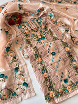 Phulkari embroidery Unstitched suit material
