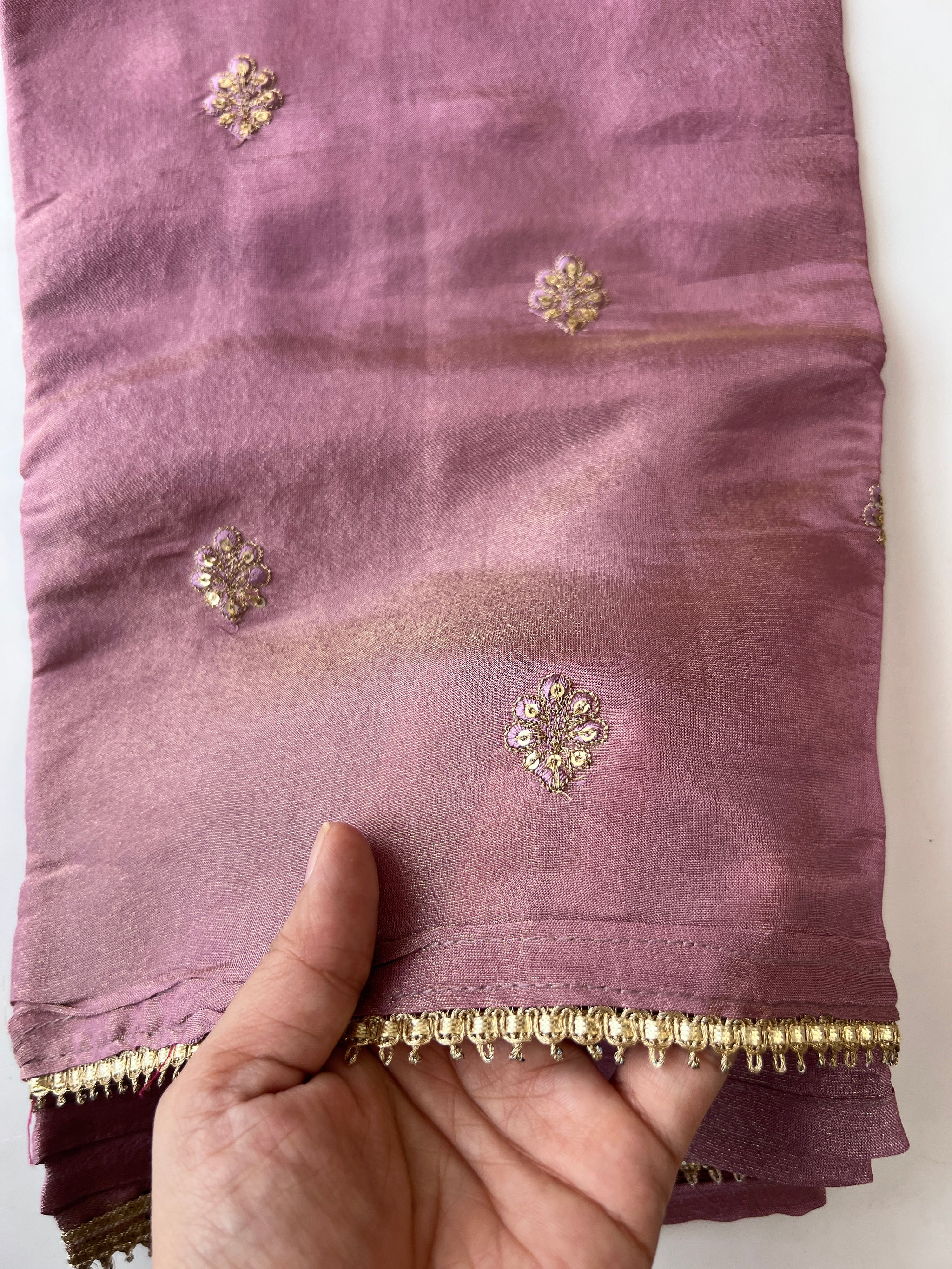 Tissue Russian Silk Dress Material