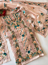 Phulkari embroidery Unstitched suit material