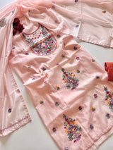 Knot embroidery Unstitched suit material