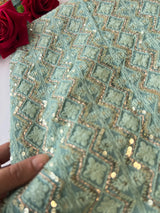 Designer Georgette Embroidered Unstitched Suit set