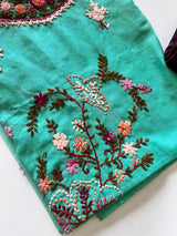 Knot embroidery Unstitched suit material