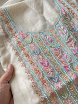 Mul handwork chikankari Kurta Dupatta set