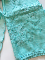 Blue Kotta cutwork Embroidered Unstitched Suit