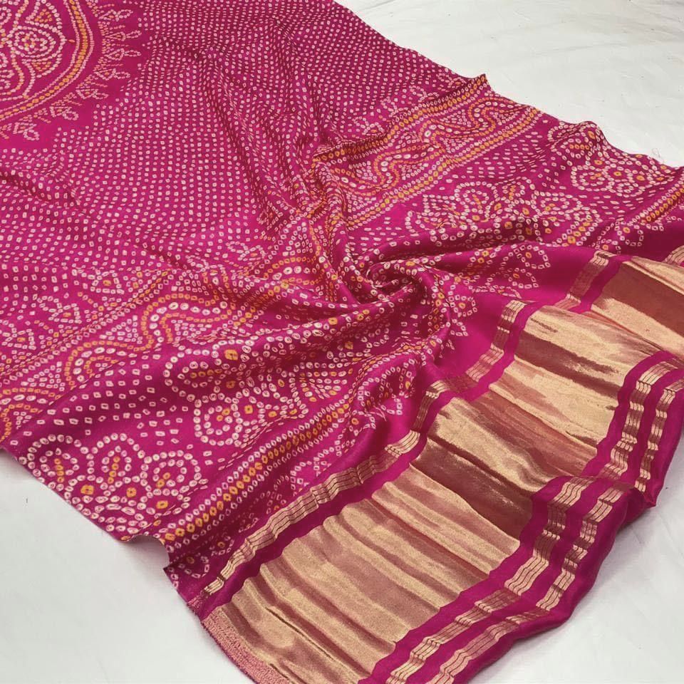 Bandhani Gaji Silk Dupatta