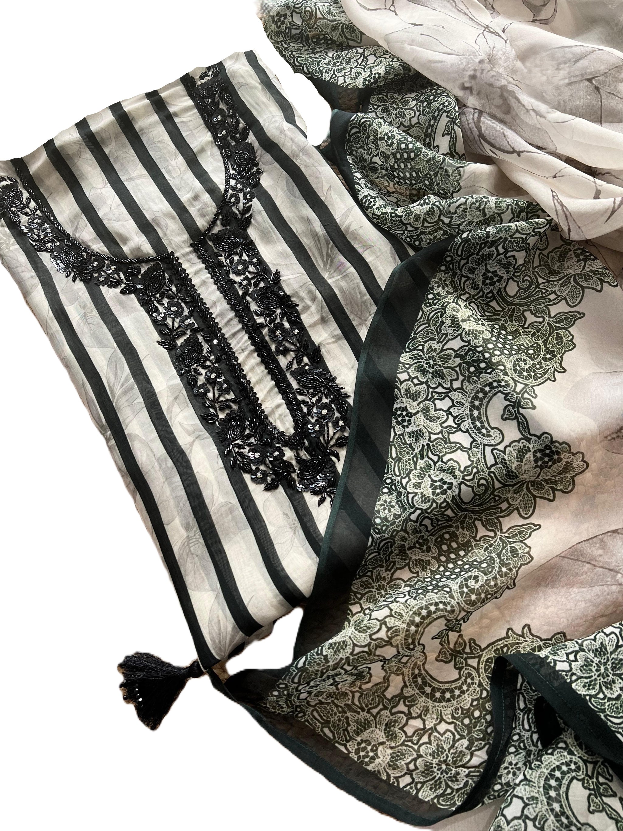 Pure Organza Designer suit material