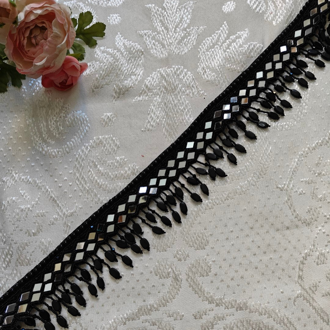 Black Fancy Saree Belt for women