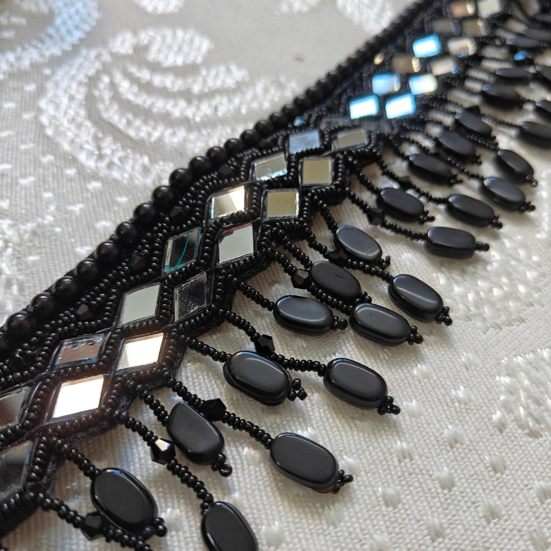 Black Fancy Saree Belt for women