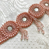 Peach Fancy Saree Belt for women