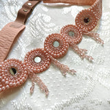 Peach Fancy Saree Belt for women